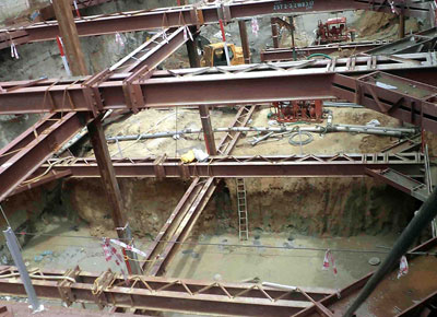 Dewatering work at Metro Station