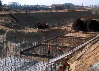 Dewatering at Power Plant