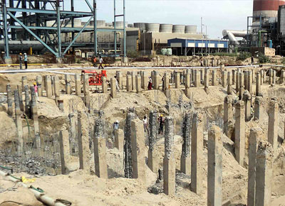 Well point Dewatering at Power Plant Project