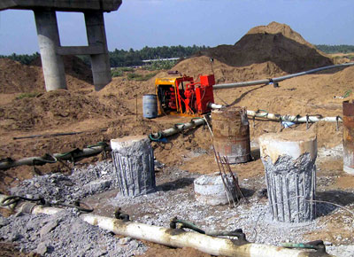 Dewatering at Railway Bridge